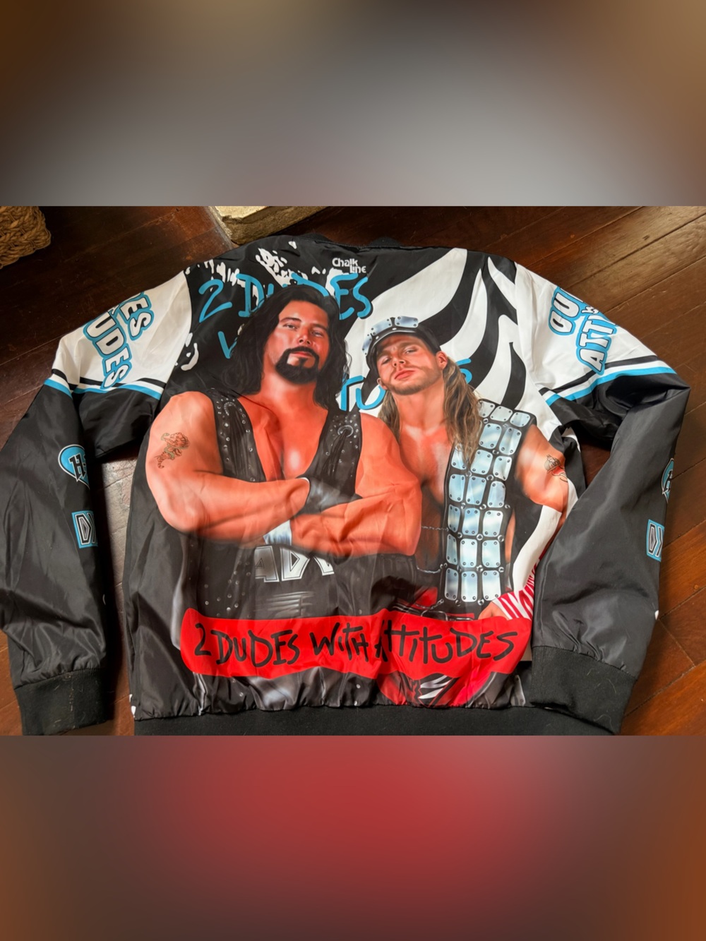 Men's WWE Chalkline '2 Dudes With Attitudes' HBK and Diesel Bomber Jacket